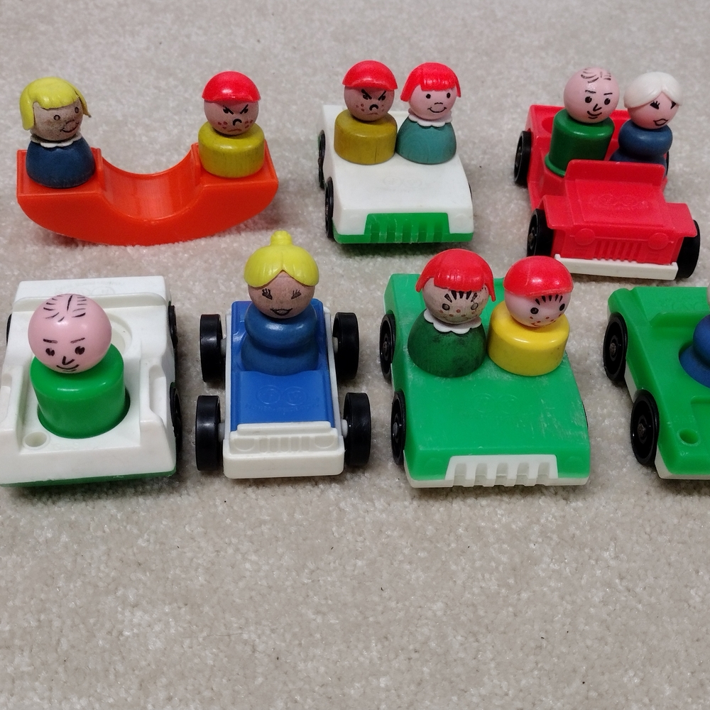 Fisher-Price Colorful Toy Car Set with Figures